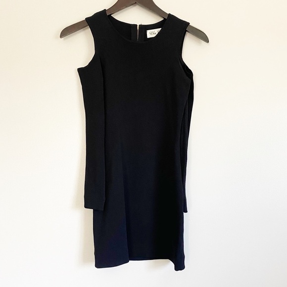 ELIZA J Knit Long Sleeve Cold Shoulder Mini Dress - Picture 2 of 7
